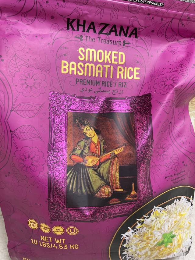 Khazana Smoked Basmati Rice 10 lb